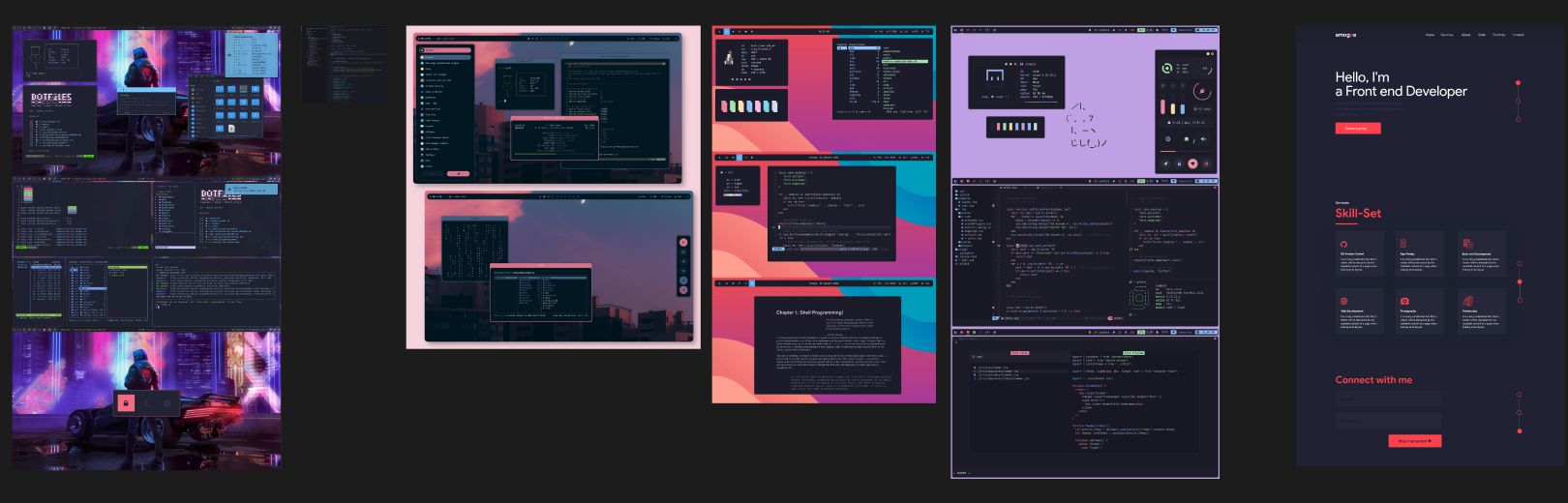 Website inspiration board